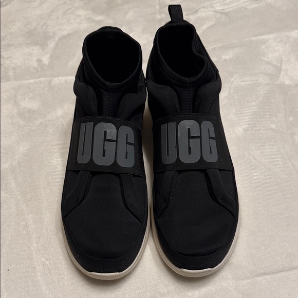UGG Shoes - UGG Black Slip-On Shoes with Logo